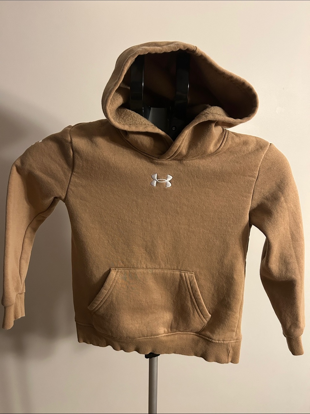 Under Armour Kids Tan Hooded Pullover Sweatshirt